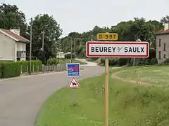 L'ex-RN 397 à Beurey-sur-Saulx.