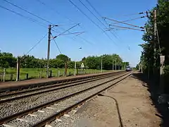 Les quais sur la ligne de Douai à Blanc-Misseron.