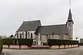 L’église Saint-Aubin.