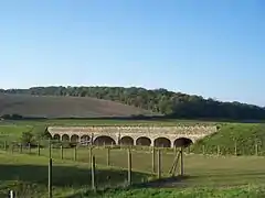 Le pont-siphon de la Mauldre à Beynes.