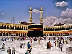 La Kaaba à La Mecque.