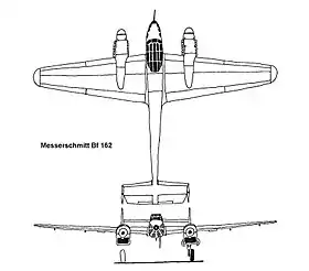 vue en plan de l’avion