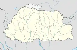 voir sur la carte du Bhoutan