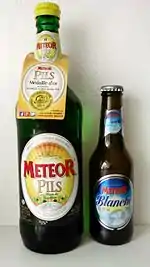Meteor Pils et Meteor Blanche.