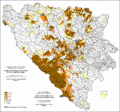 Croates de Bosnie par localité dans les municipalités (recensement de 1991)