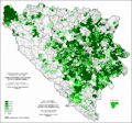 Musulmans par localité dans les municipalités (recensement de 1991)