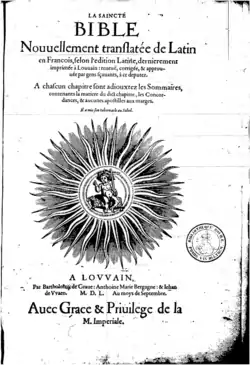 Image illustrative de l’article Bible de Louvain (1550)