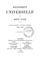 Image illustrative de l’article Bibliothèque universelle et Revue suisse
