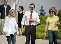 Cifuentes, Aguirre et Rajoy.