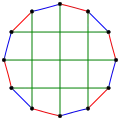 L'indice chromatique du cube de Bidiakis vaut 3.