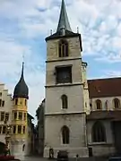 La vieille ville,église gothique du XVe siècle.