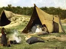 Albert Bierstadt, Indian Camp, 1858-1859
