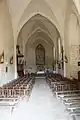 L'intérieur de l'église de Bignay.