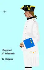 régiment de Bigorre de 1734 à 1762