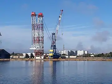 Bigue (400 tonnes) au quai des Charbonniers