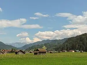 Panorama près de Garmisch-Partenkirchen.