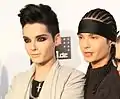 Bill et Tom Kaulitz (01/09/1989), Tokio Hotel, en 2010.