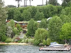 Maison de Bill et Melinda Gates, du lac Washington, aux États-Unis