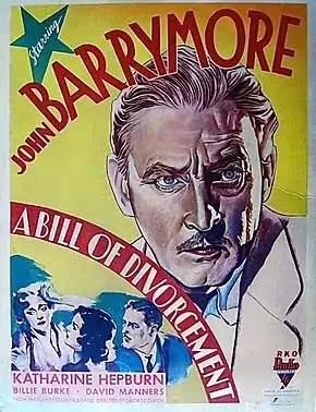 Description de l'image Bill of Divorcement 1932 poster.jpg.