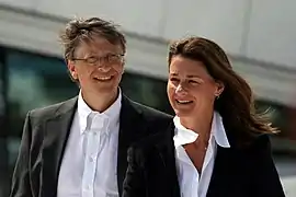 Bill Gates et son épouse Melinda Gates, en 2009