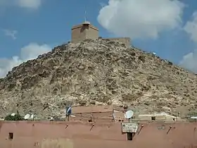 Vue du fort de djebel Gueliz depuis le quartier militaire de Bin Leqchali