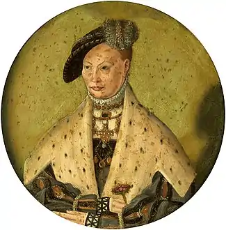 1. Portrait de Dorothée de Danemark (1504-1547), 1530-1540, Musée national, Varsovie.