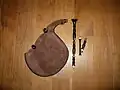 Un biniou kozh démonté(Luthier : Jorj Bothua)