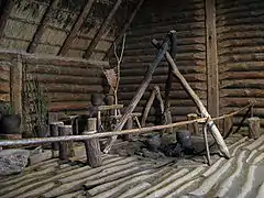 Foyer d’une habitation traditionnelle.