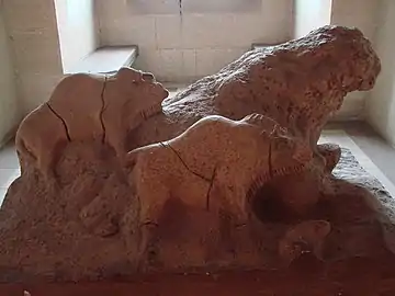 Reproduction des deux gros bisons, Musée d'archéologie nationale de Saint-Germain-en-Laye