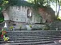 Grotte de Lourdes, érigée en 1994.