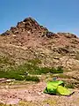 Terrain de bivouac à côté du refuge