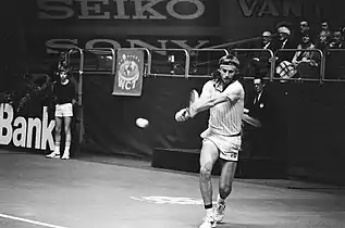 Finale remportée contre John McEnroe à Rotterdam en 1979.