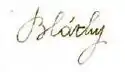 signature d'Ottó Bláthy