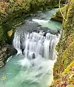 Saut du Sesserant au niveau des Cuves de Bléfond.