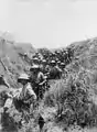 Dans les tranchées à Arsouf le 8 juin 1918.