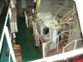Des machines dans le navire.