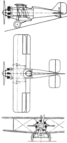 vue en plan de l’avion