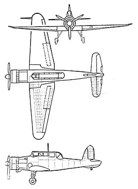 vue en plan de l’avion