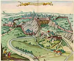 Joan Blaeu : Luxembourg-ville (1649)