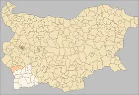 Localisation de Obchtina de Blagoevgrad