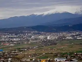 Vue panoramique de la ville de Blagoevgrad