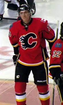 Blair Jones avec les Flames de Calgary