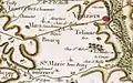 Blaise, hameau de Théline, sur la carte de Cassini.
