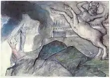 Minotaure dans l’Enfer de Dante, par William Blake.