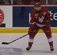 Description de l'image Blake Speers - Sault Ste. Marie Greyhounds.JPG.