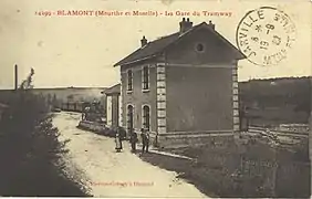 Gare de marchandises de Blâmont en 1911.