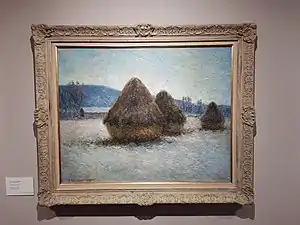 Blanche Hoschédé Les meules en hiver, 1890-1900, huile sur toile, Musée de Vernon, Vernon.