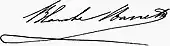 signature de Blanche Barretta