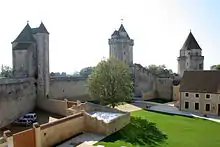 Cour intérieure du château.