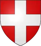 Blason historique de la Savoie : De gueules à la croix d'argent.